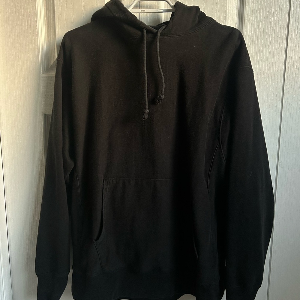 Champion Reverse Weave Black Hoodie